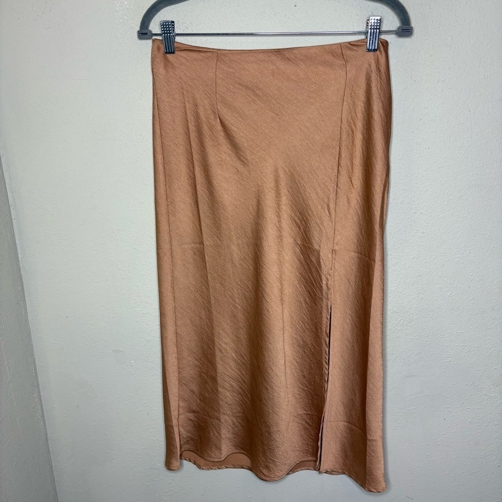 Cotton Candy Rose Gold Midi Pencil Skirt Size Medium
